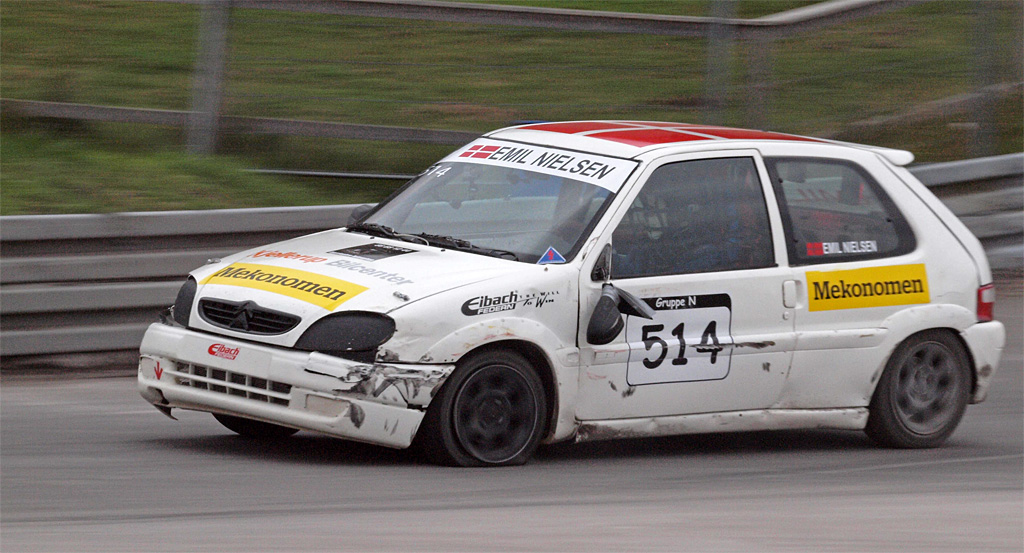 Emil Nielsen punkterede på det ene forhjul i B-finalen, og nåede derfor ikke videre til A-finalen i sin RC-debut
(Foto: Åge Kirketerp Jensen)